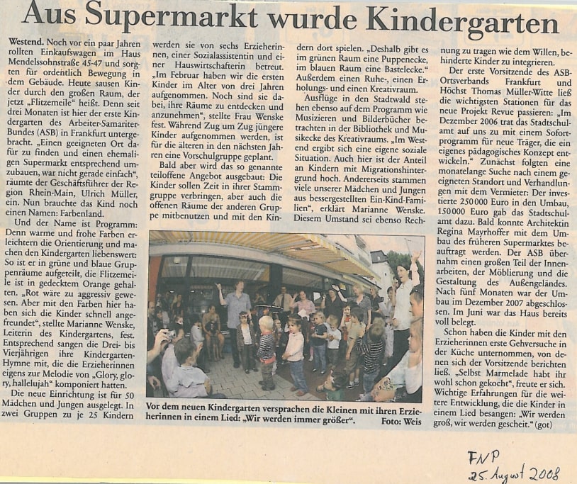 Vom Supermarkt zum Kindergarten - Frankfurt - Wildtierhilfe Schäfer 